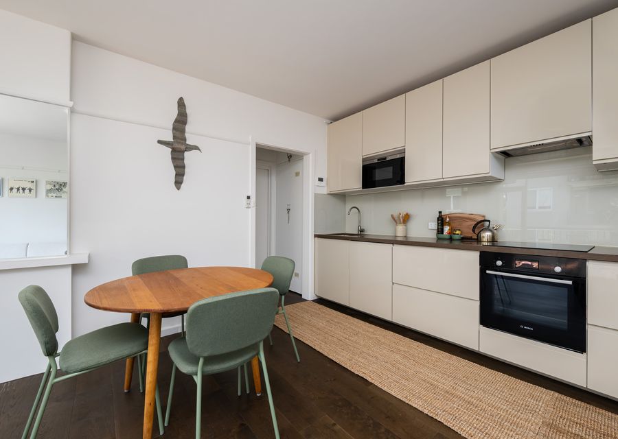 Kitchen with dining set