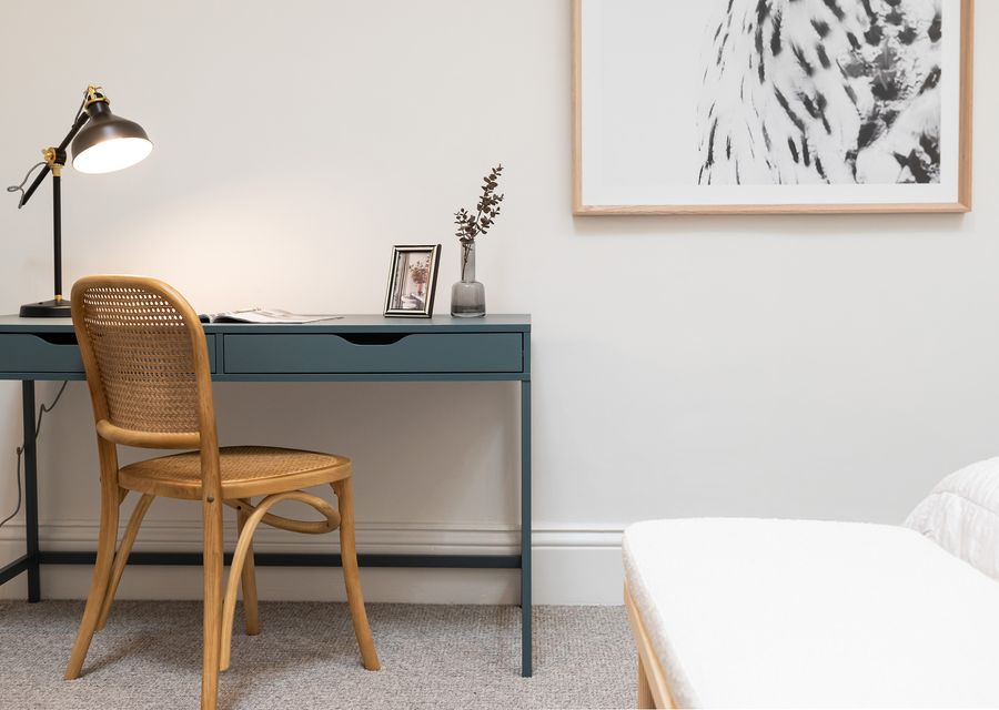Dedicated study / work desk in master bedroom