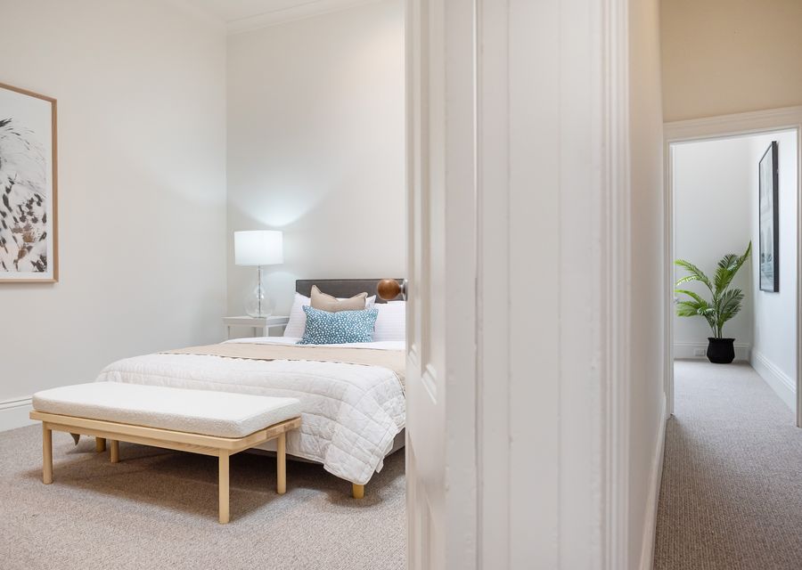 Master off the hallway leading to formal lounge