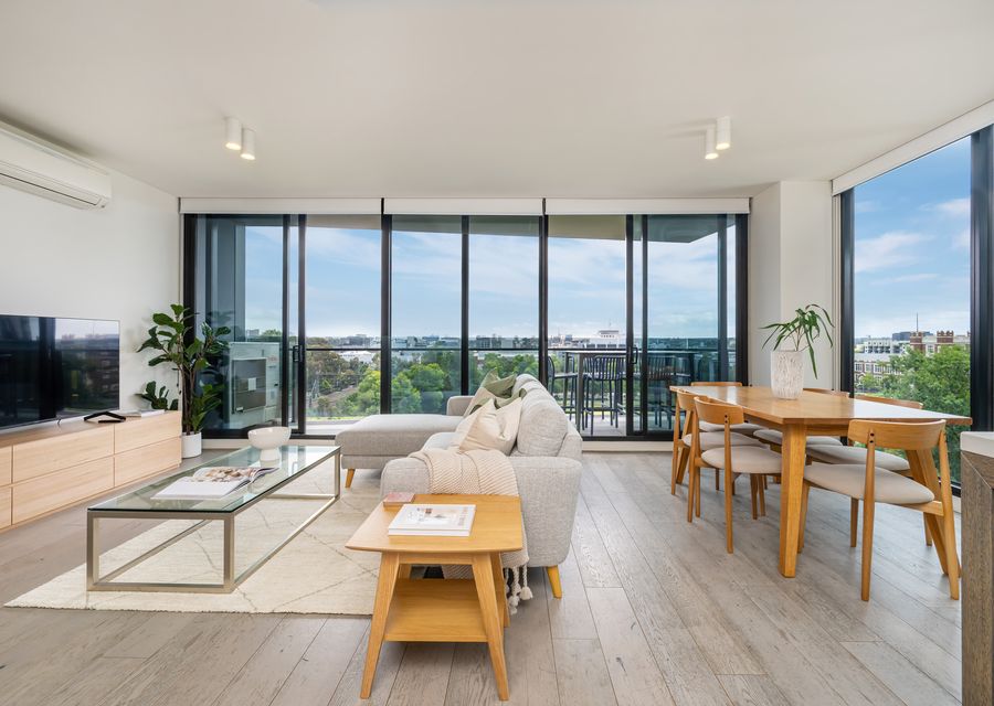 Living area located next to the dining area.