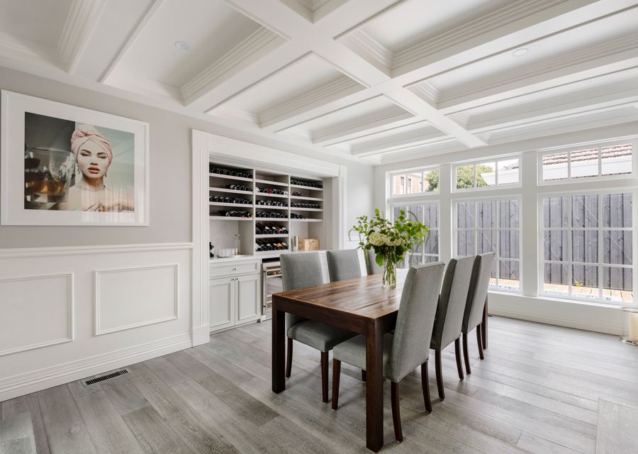 Spacious dining area