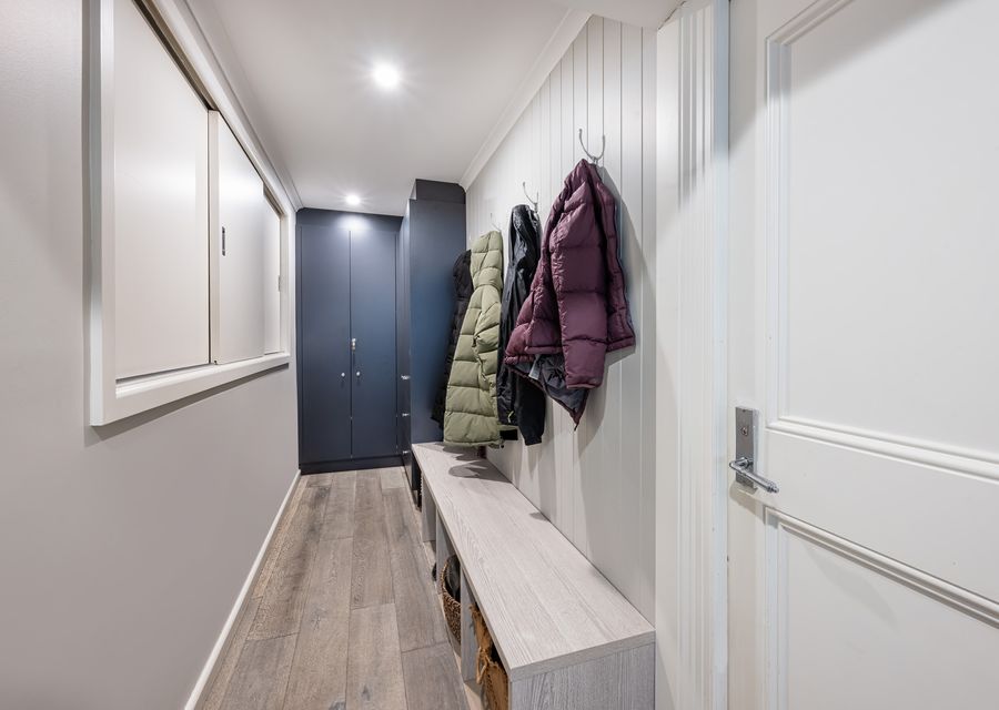 A space for coats and shoes!