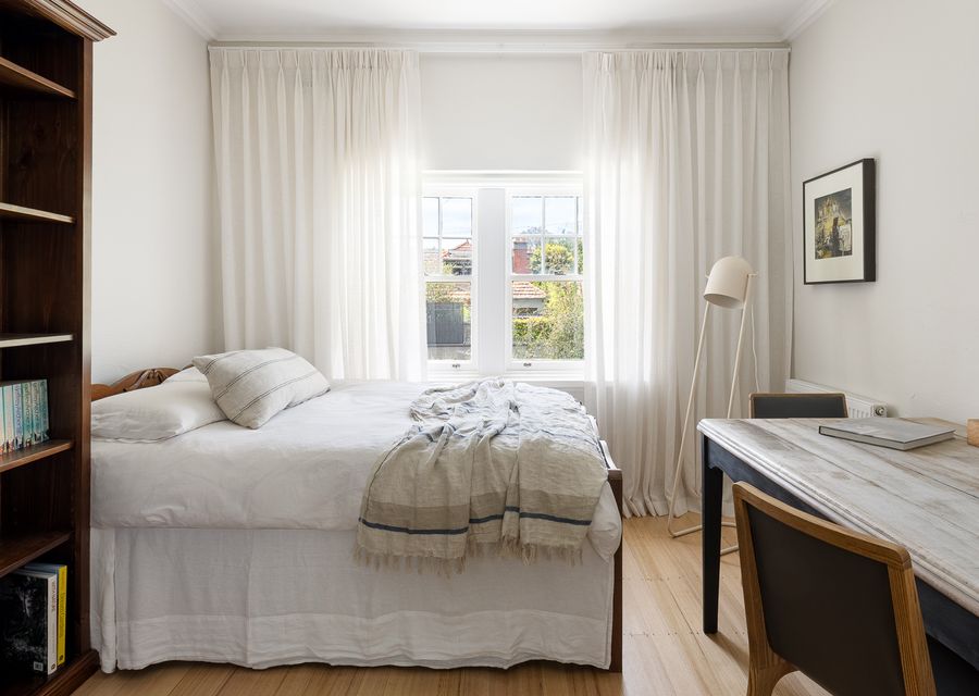 Bedroom 2 with Queen bed, located off the living room 