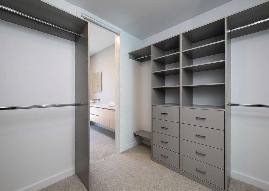 Master bedroom has a walk in robe