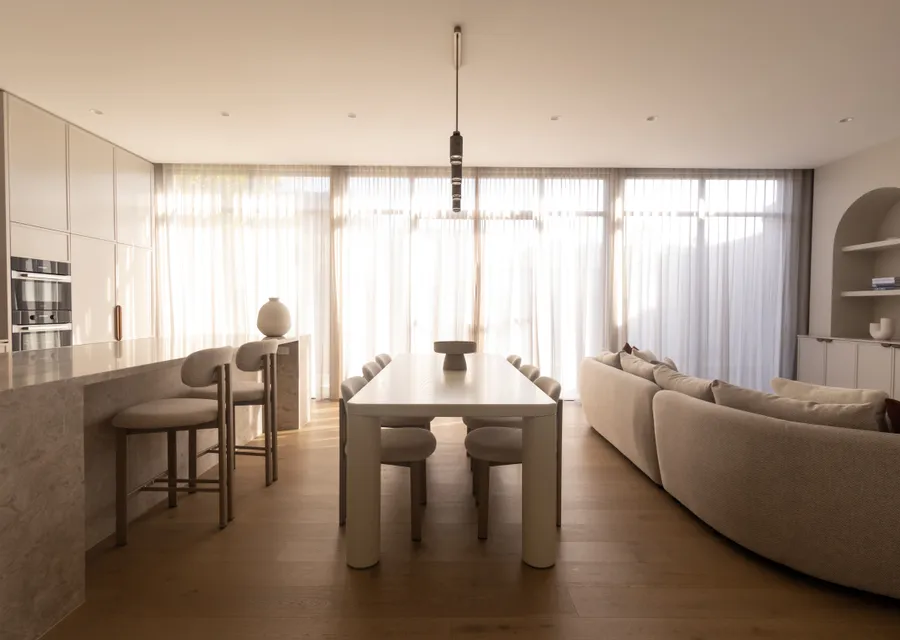 Dining table for six. 
