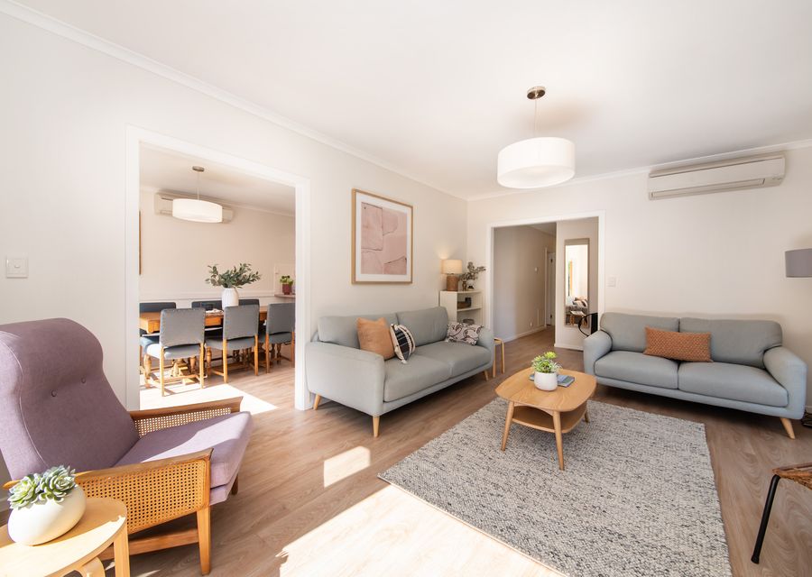 Living room with split system