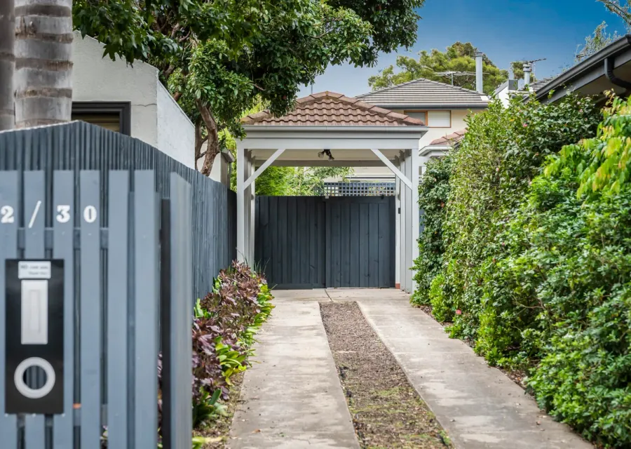 Driveway with off street parking