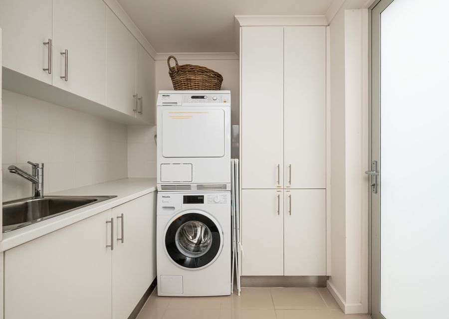 Separate dryer and washing machine