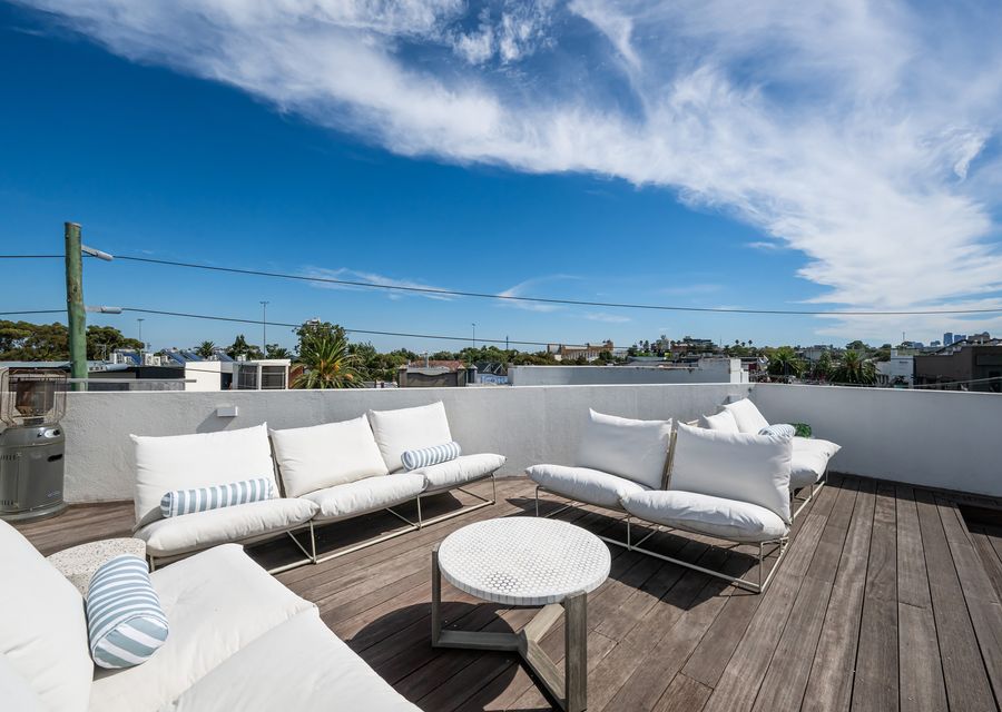 Stunning roof top terrace with a great view