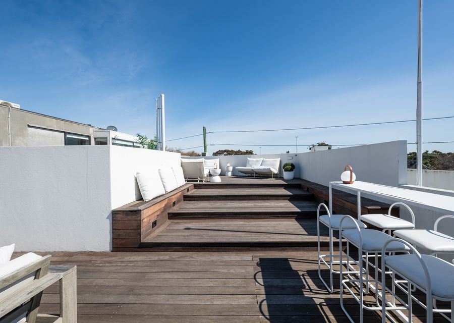 Rooftop entertaining area