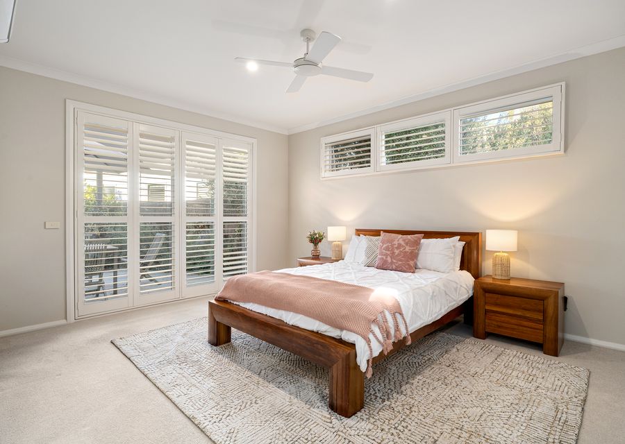 Master bedroom with queen bed