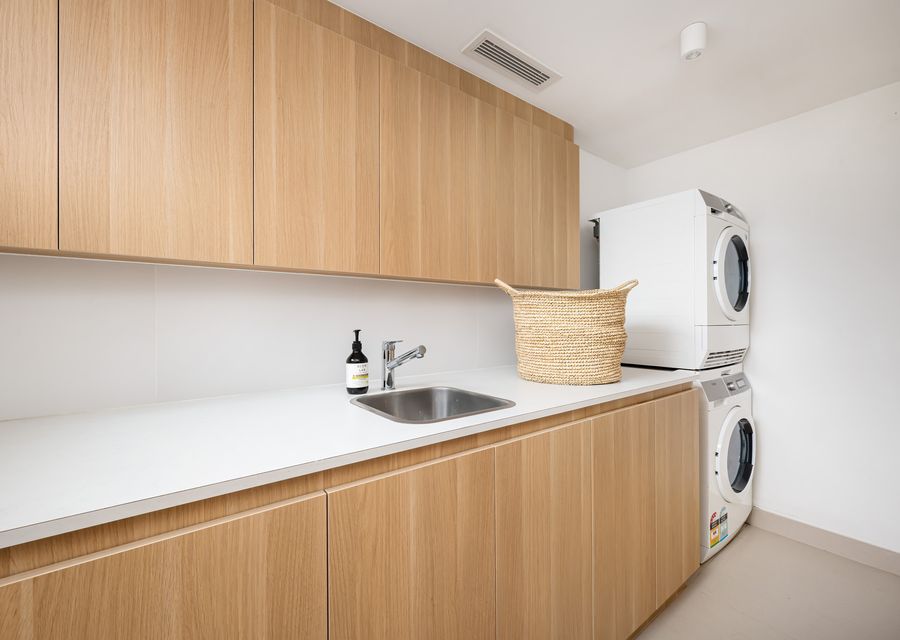 Laundry area located in the ground floor