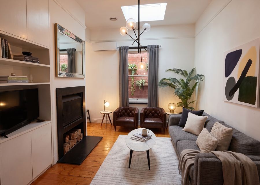 Living space makes for bright days and cosy evenings