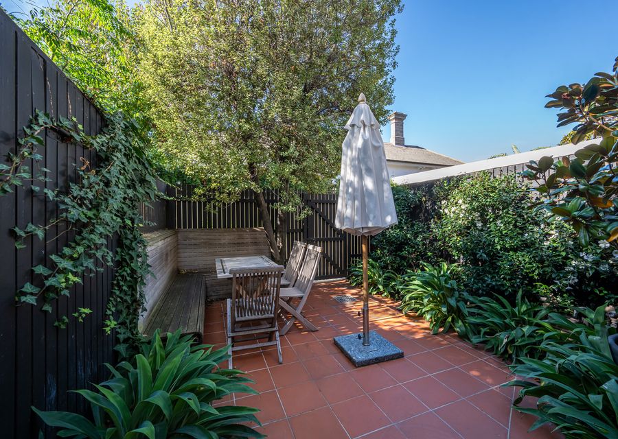 Enjoy some time outside in the private courtyard