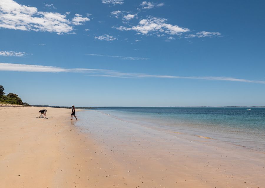 400 metres from the house is gorgeous Merricks Beach 