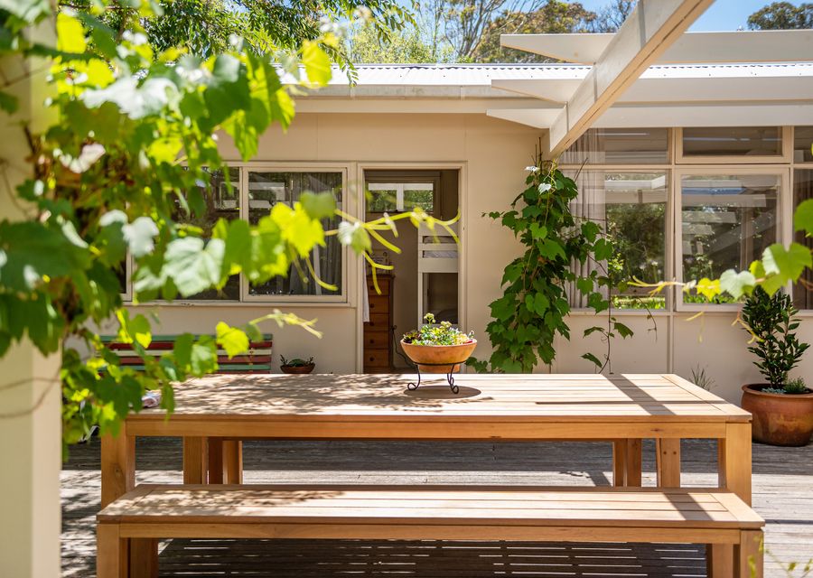 Outdoor dining area