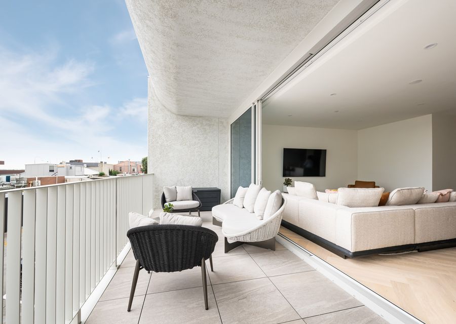 Outdoor Balcony with water views