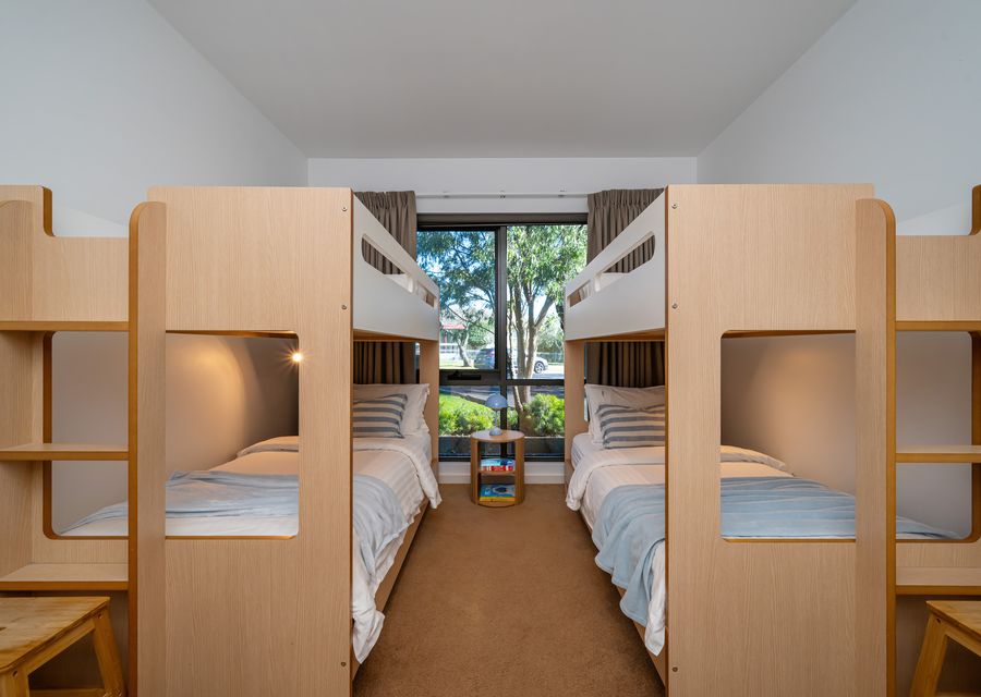 Third bedroom with two single bunks 