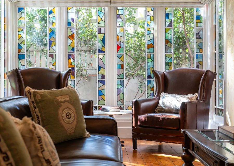 Stained-Glass Sitting Area