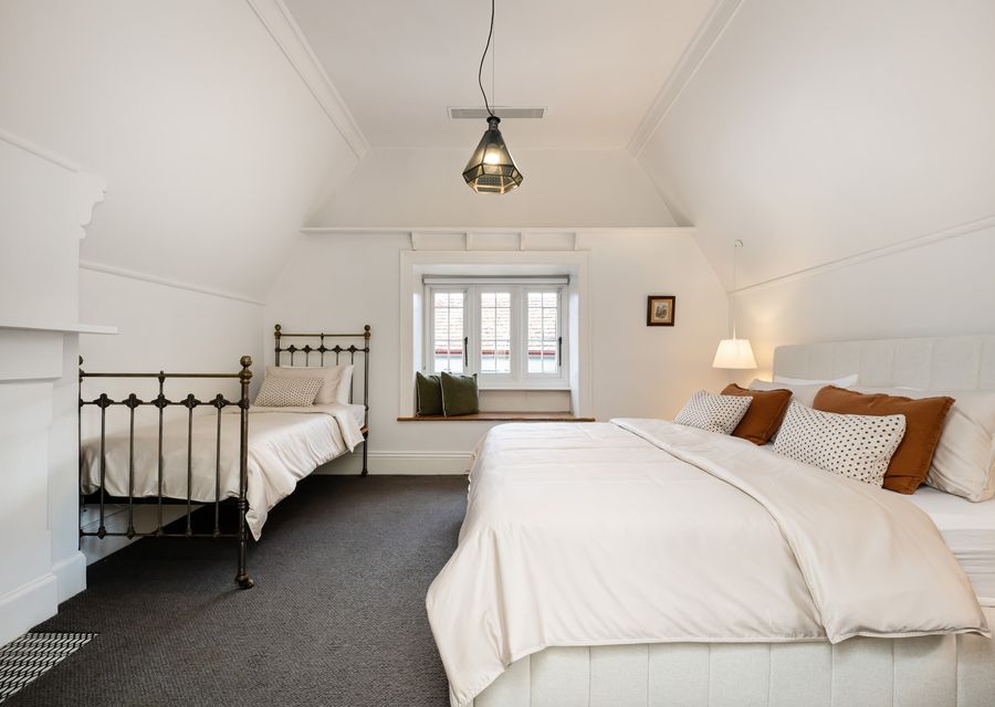 Upstairs Bedroom – King Bed and Single Bed