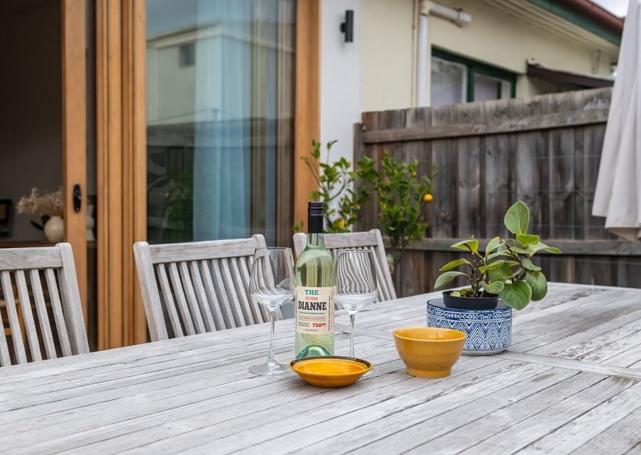 Outdoor dining table / seating area