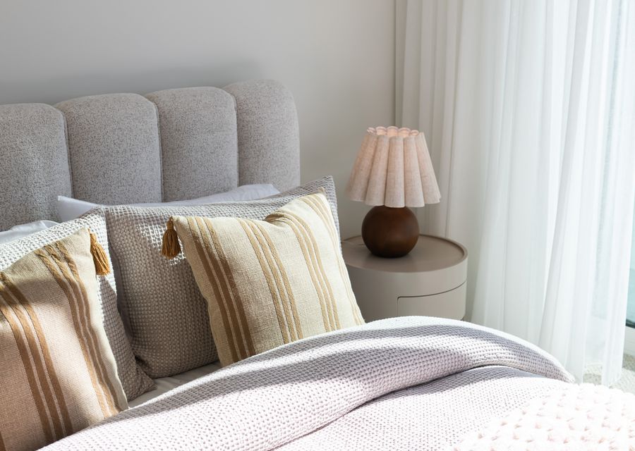 Master bedroom with queen bed