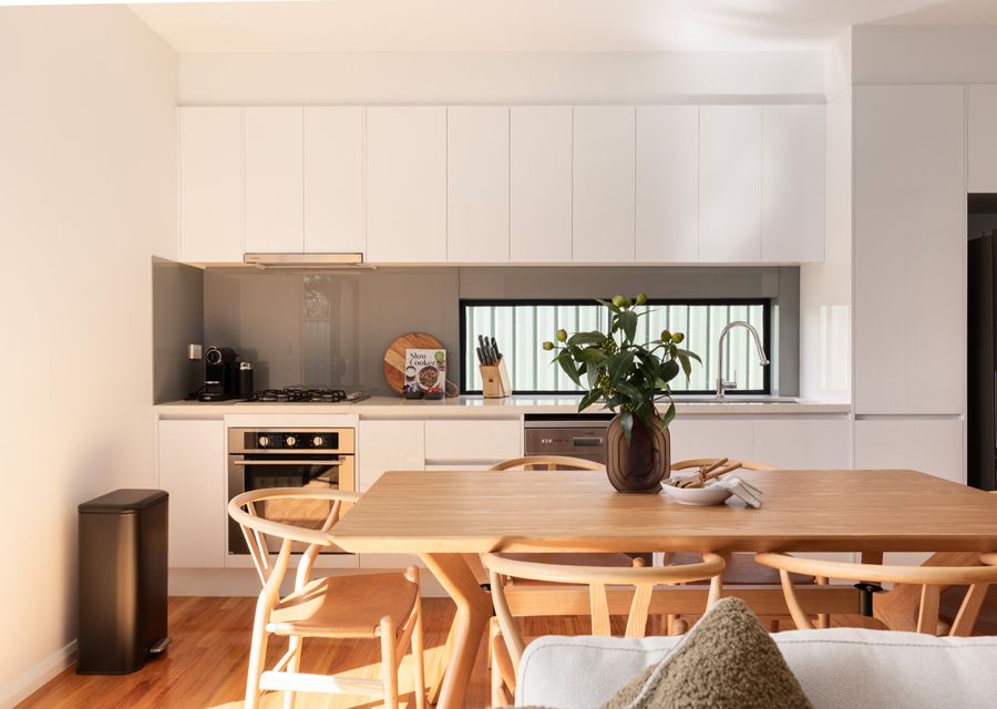 Dining and kitchen area