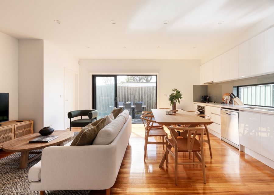 Open-plan living and dining