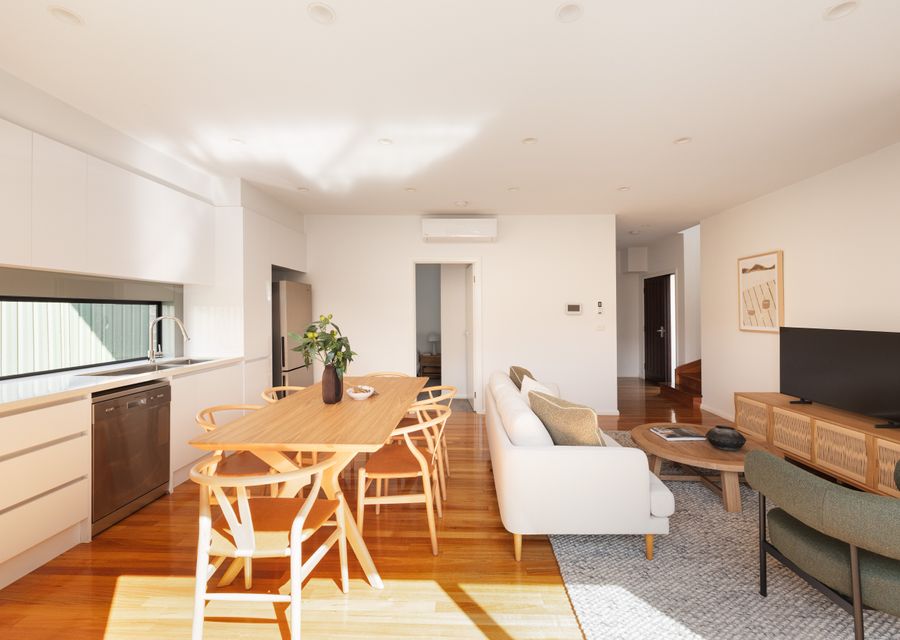 Dining and living area