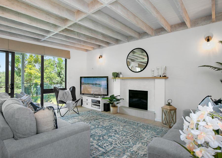 Downstairs Lounge with Electric Fireplace