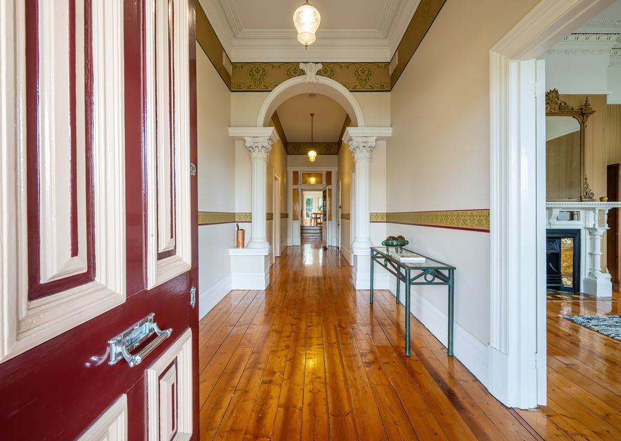 Grand hallway with polished timber floors