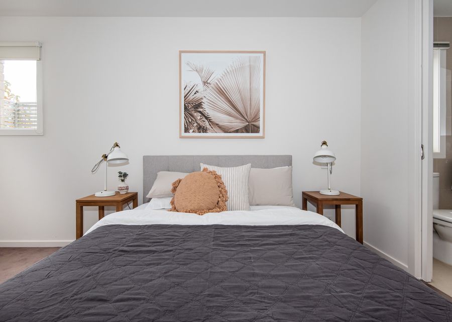 Light and bright master bedroom