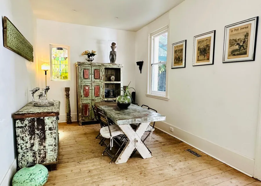 Beautiful cast iron table for casual dining