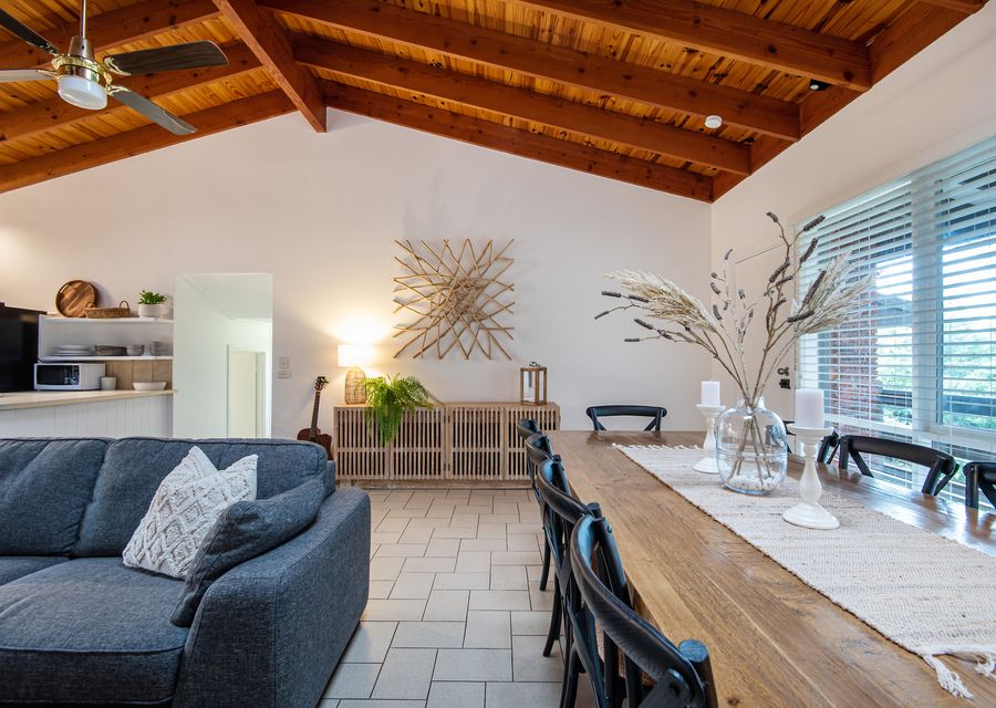 Welcome to our dining and living room, where comfort, style, and functionality meets to create a space that's perfect for both everyday living and entertaining guests.