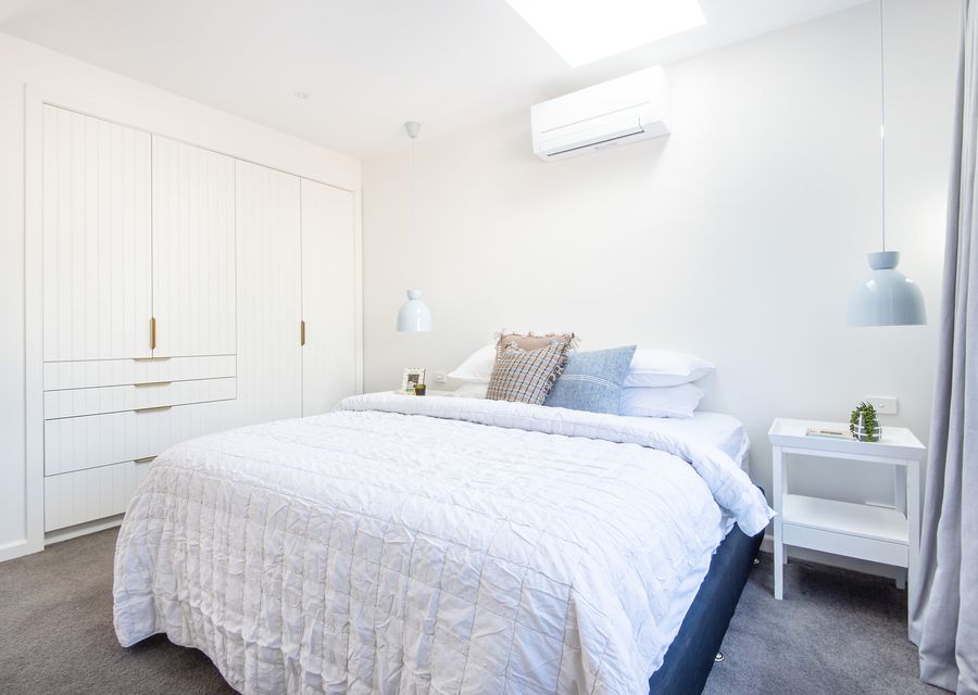 Master bedroom with king bed and ensuite