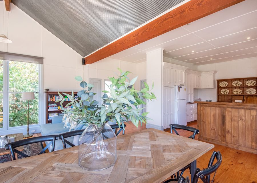 Dining table with seating for 8 