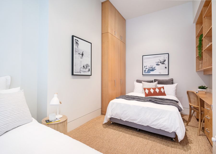 Bedroom 3 with double bed and single bed