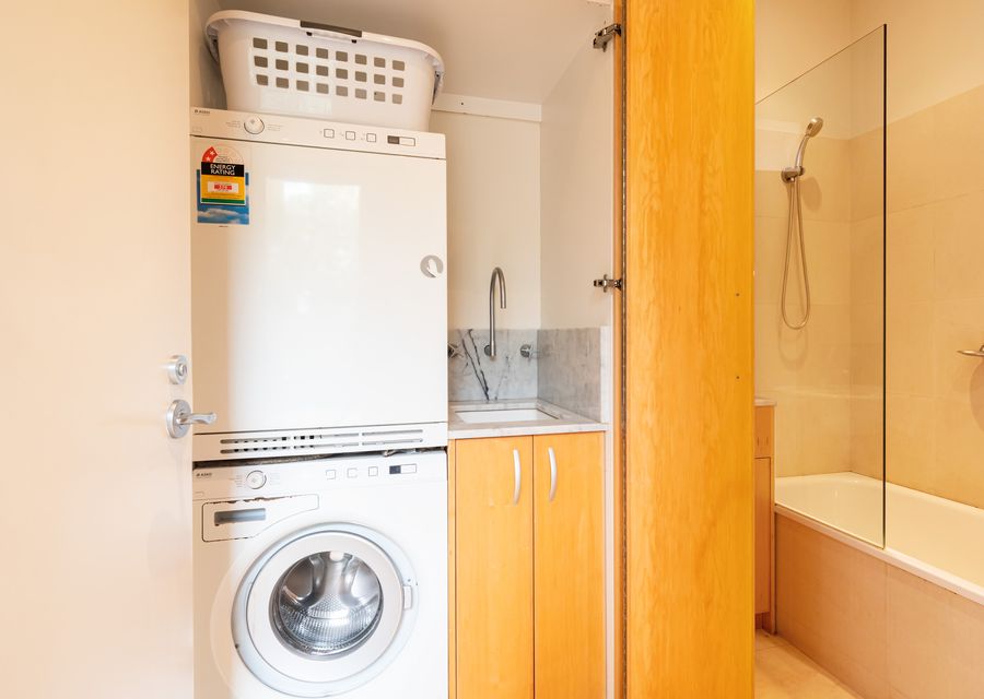 Euro laundry with washing machine and dryer