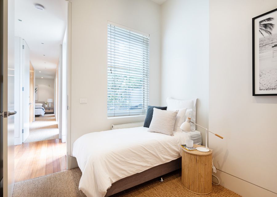 Bedroom 3 with view of single bed