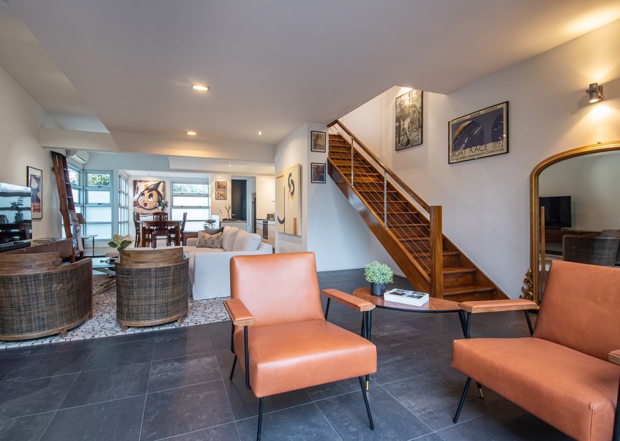 Beautiful timber stairs leading to upstairs