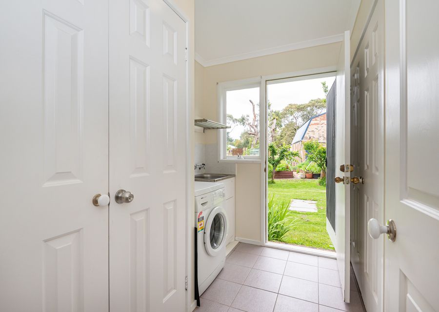Laundry out to beautiful gardens