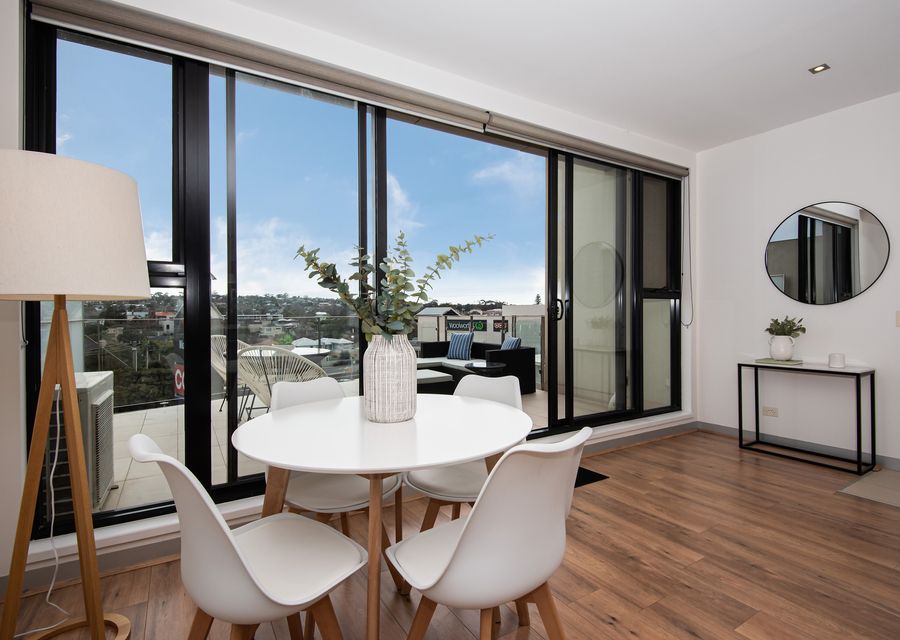 Dining with balcony access 