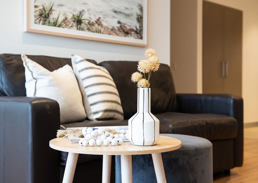 Couch in living area