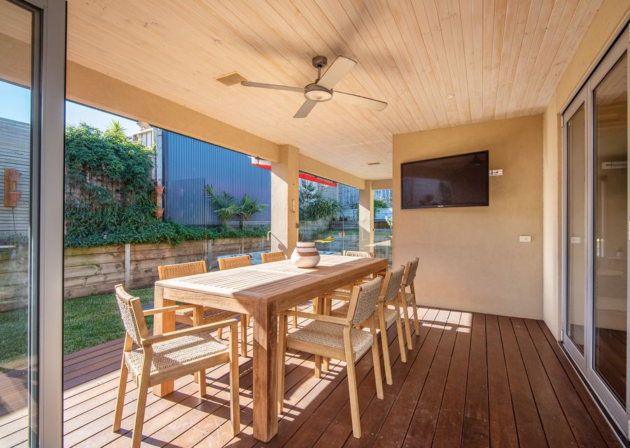 Outside dining area