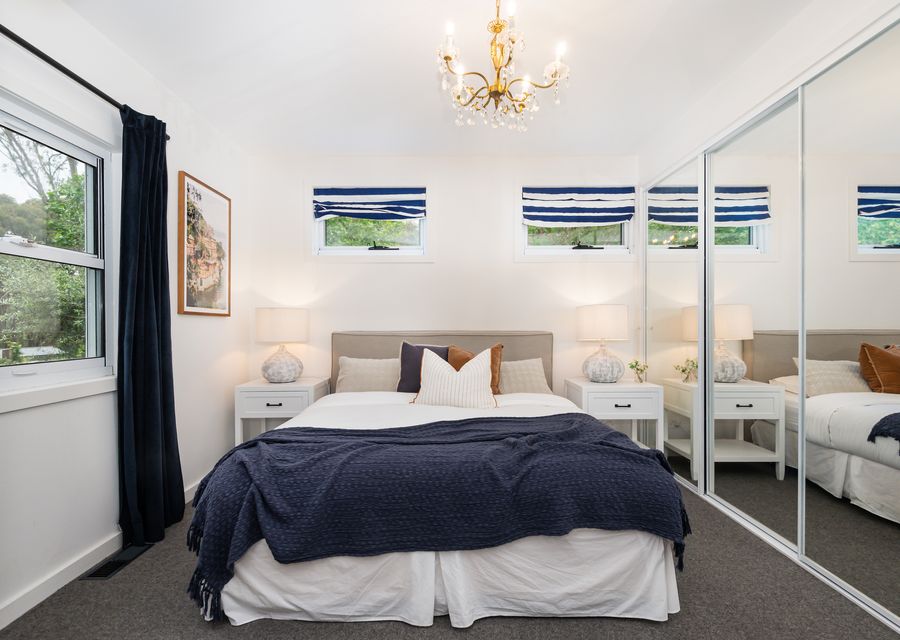Downstairs bedroom with king bed 