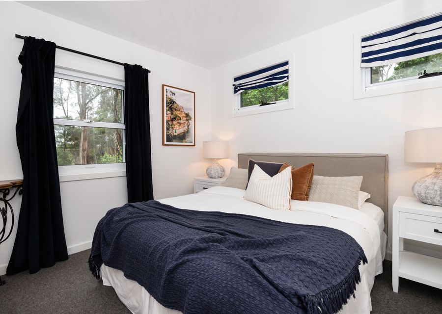 Downstairs bedroom with king bed 