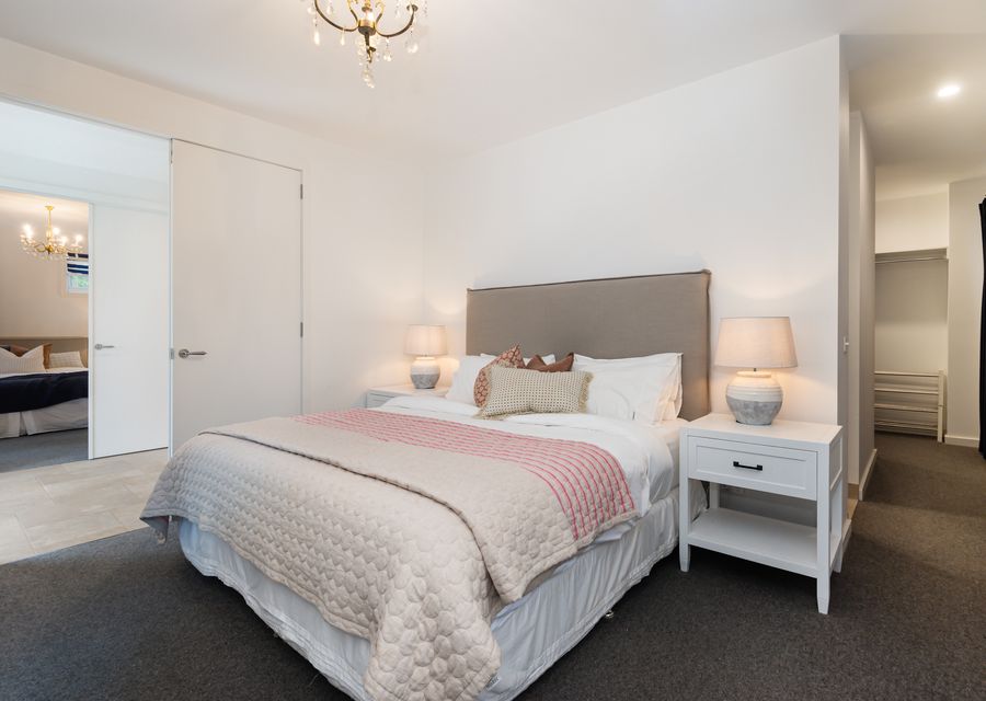 Master bedroom with ensuite and king bed 