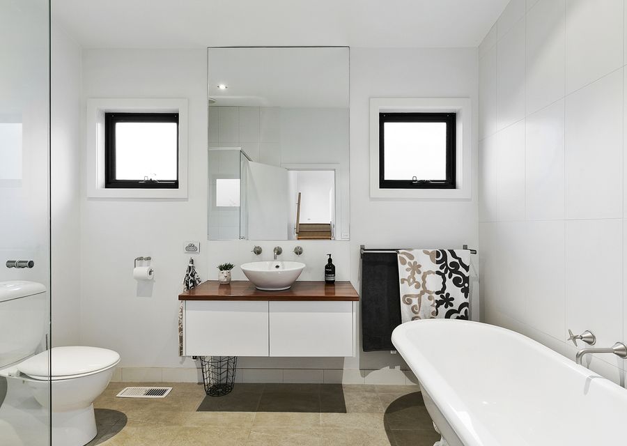 Bathroom with Freestanding Bath