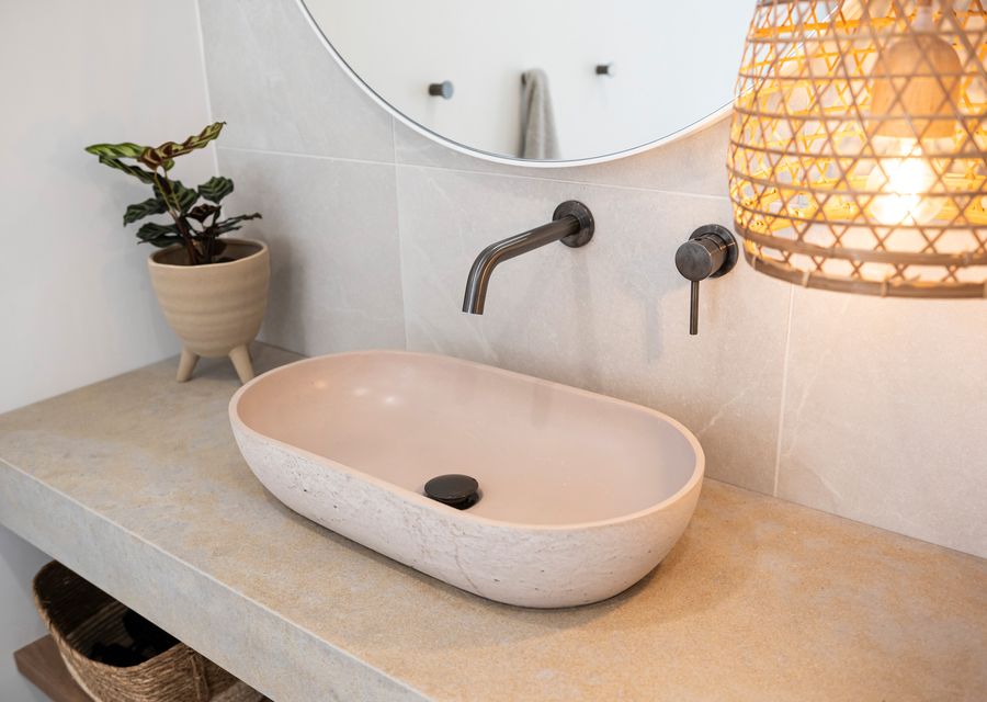 Stunning stone vanity