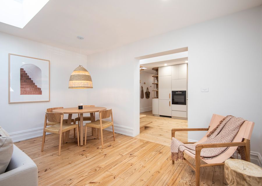 Dining for up to six guests, we have two extra chairs in bedrooms if you require them 